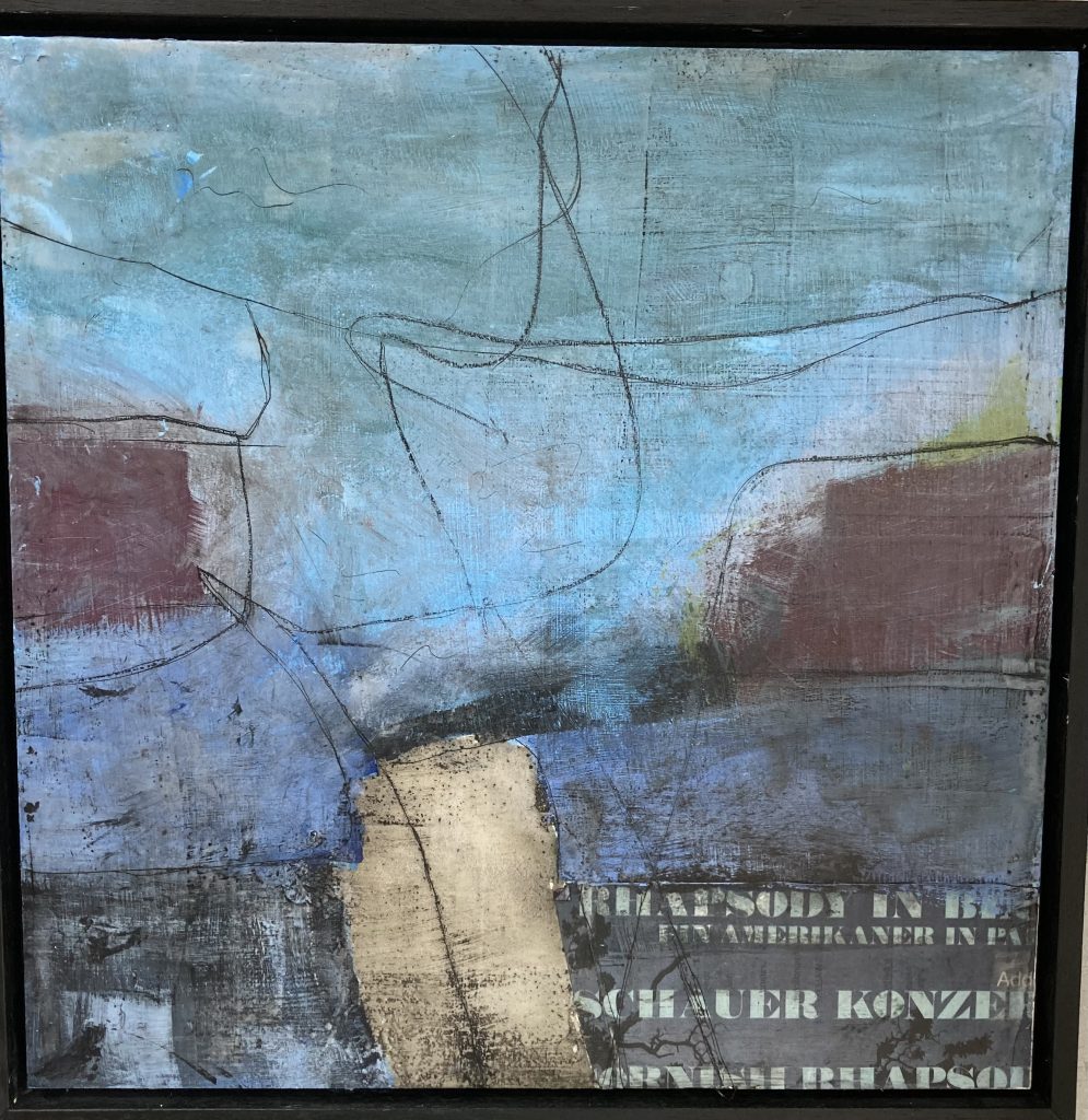 Acryl, Beton, Wachs
40 x 40 cm
"Rhapsody in Blue"
George Gershwin